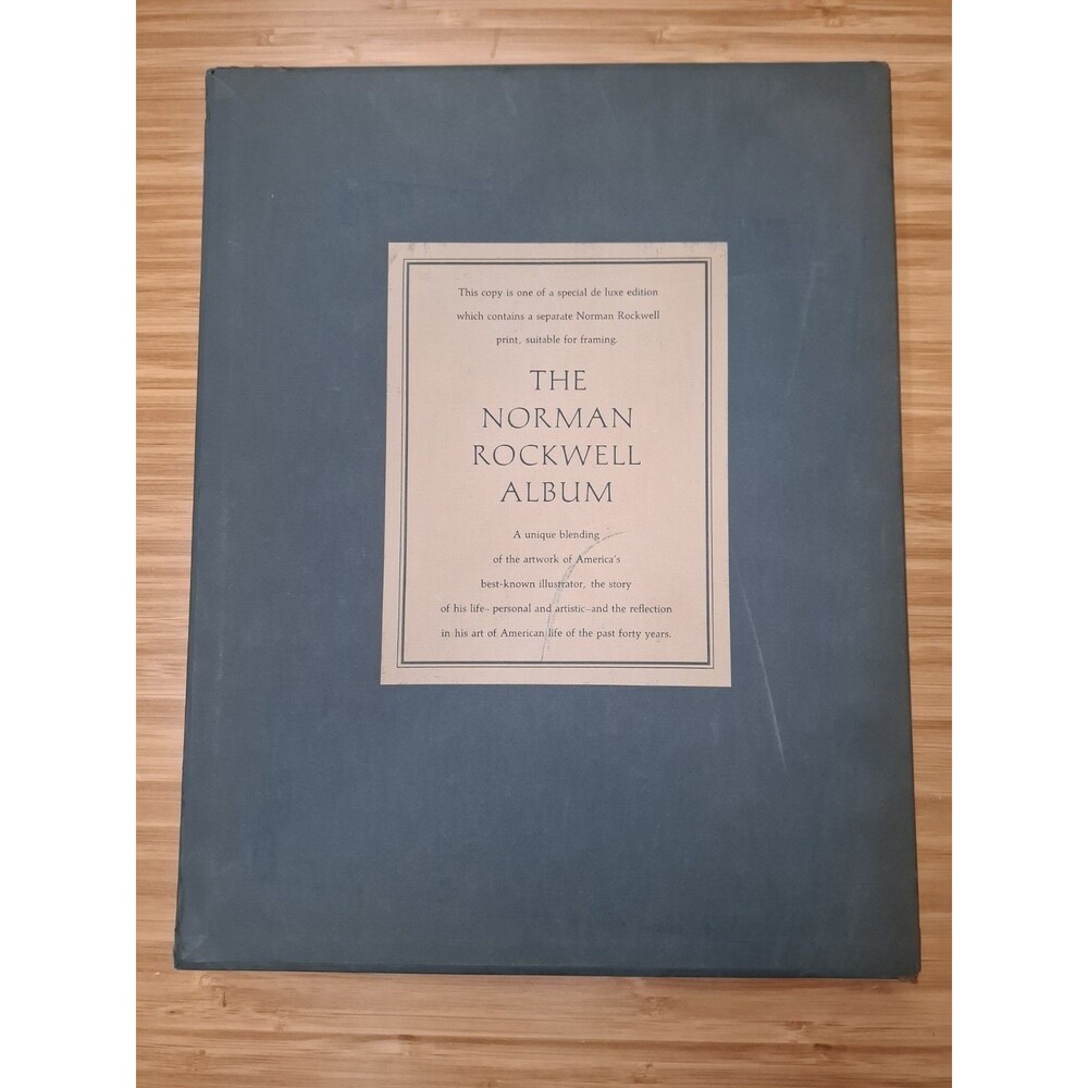 The Norman Rockwell Album 1961 First Edition In Slipcase With Bonus Print